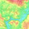 Kernégan topographic map, elevation, terrain