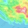 Slivno Ravno topographic map, elevation, terrain