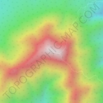 Tinguá topographic map, elevation, terrain