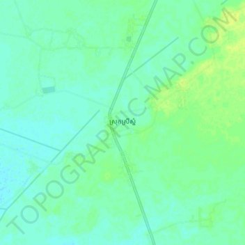 Srei Snam topographic map, elevation, terrain