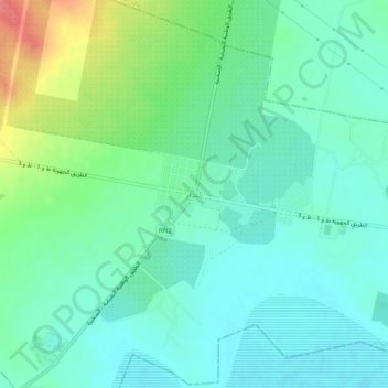 Kondar topographic map, elevation, terrain