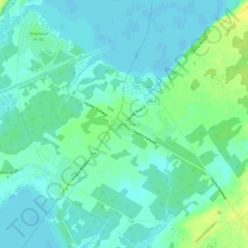 Carrying Place topographic map, elevation, terrain