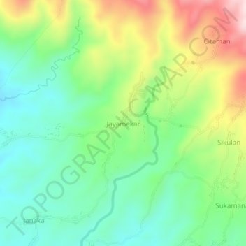 Jayamekar topographic map, elevation, terrain