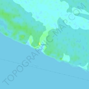 Paraiso topographic map, elevation, terrain