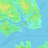 Pulau Tekong topographic map, elevation, terrain