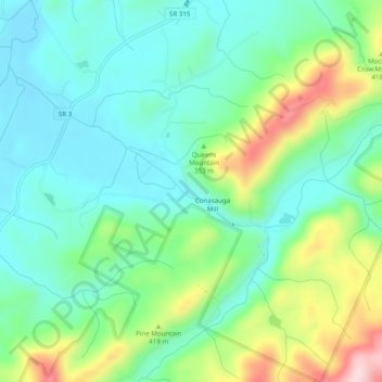 Rural Vale topographic map, elevation, terrain