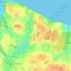 Kiekut topographic map, elevation, terrain
