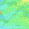 Akropong topographic map, elevation, terrain