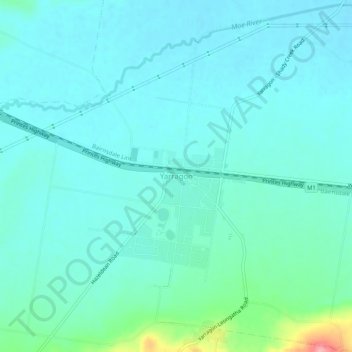 Yarragon topographic map, elevation, terrain
