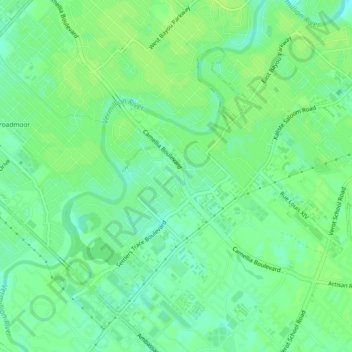 River Ranch topographic map, elevation, terrain
