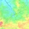 Courneuve topographic map, elevation, terrain