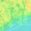 Peniel topographic map, elevation, terrain