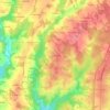 Puyrigaud topographic map, elevation, terrain