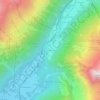 Le Lavancher topographic map, elevation, terrain