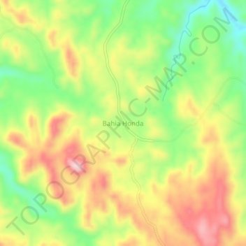 Bahia Honda topographic map, elevation, terrain