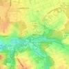 Born topographic map, elevation, terrain