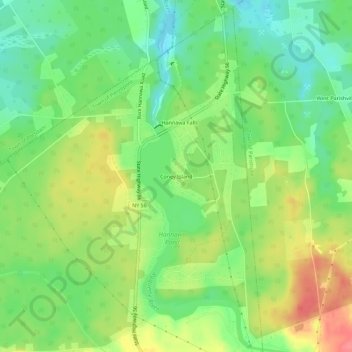 Coney Island topographic map, elevation, terrain
