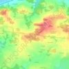 Les Quatre Routes topographic map, elevation, terrain