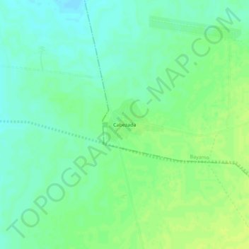 Cabezada topographic map, elevation, terrain