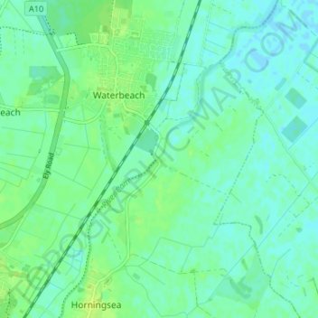 Clayhithe topographic map, elevation, terrain