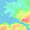 Kernevez Perroz topographic map, elevation, terrain