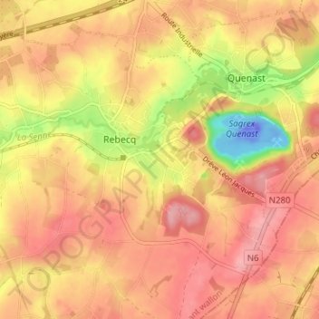Puhain topographic map, elevation, terrain