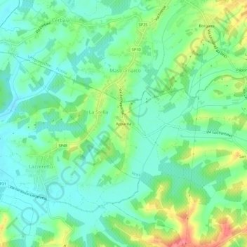 Apparita topographic map, elevation, terrain