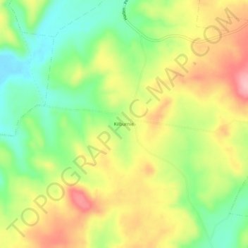 Kilburnie topographic map, elevation, terrain