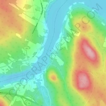 Hawkshaw topographic map, elevation, terrain