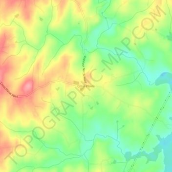 Cross Plains topographic map, elevation, terrain