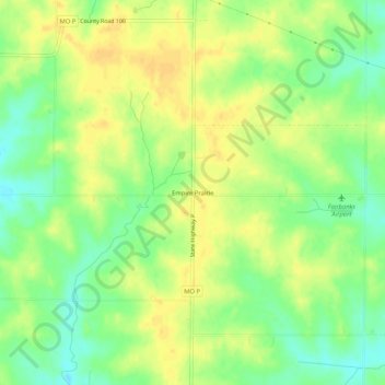 Empire Prairie topographic map, elevation, terrain