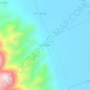 Bella Vista topographic map, elevation, terrain