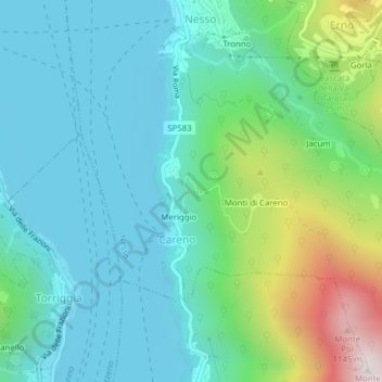 Grotta Masera topographic map, elevation, terrain