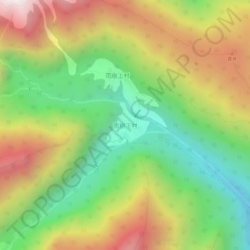 Lower Yubeng topographic map, elevation, terrain