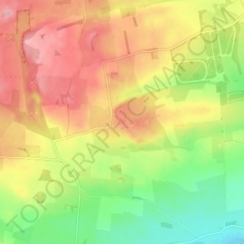 Ingoe topographic map, elevation, terrain