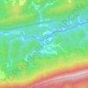 Hardy topographic map, elevation, terrain