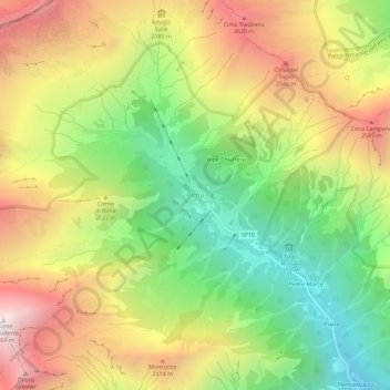 Rima topographic map, elevation, terrain