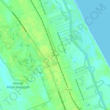 Gomez topographic map, elevation, terrain