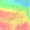 Gates topographic map, elevation, terrain