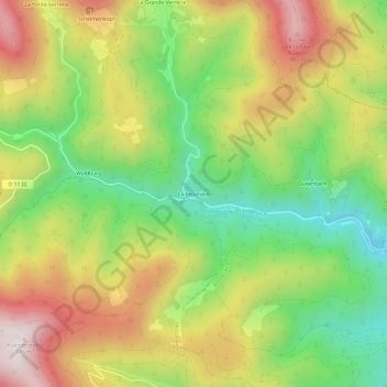 La Pépinière topographic map, elevation, terrain