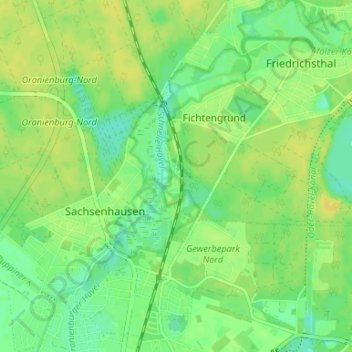 Glashütte topographic map, elevation, terrain