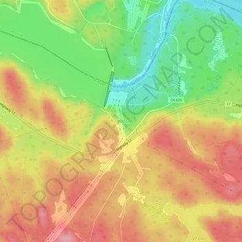 Rolphton topographic map, elevation, terrain