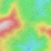 Gloucester Gap topographic map, elevation, terrain