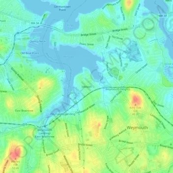 Idlewell topographic map, elevation, terrain