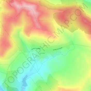 Rediu topographic map, elevation, terrain