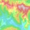 Les Aigladines topographic map, elevation, terrain