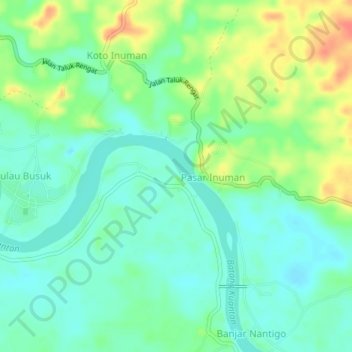 Pulau Sipan topographic map, elevation, terrain