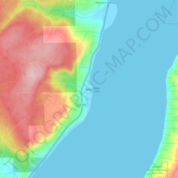 Ayock topographic map, elevation, terrain