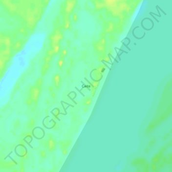 Caite topographic map, elevation, terrain