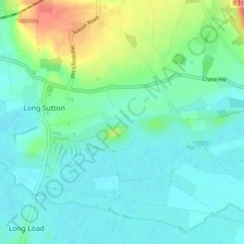Knole topographic map, elevation, terrain